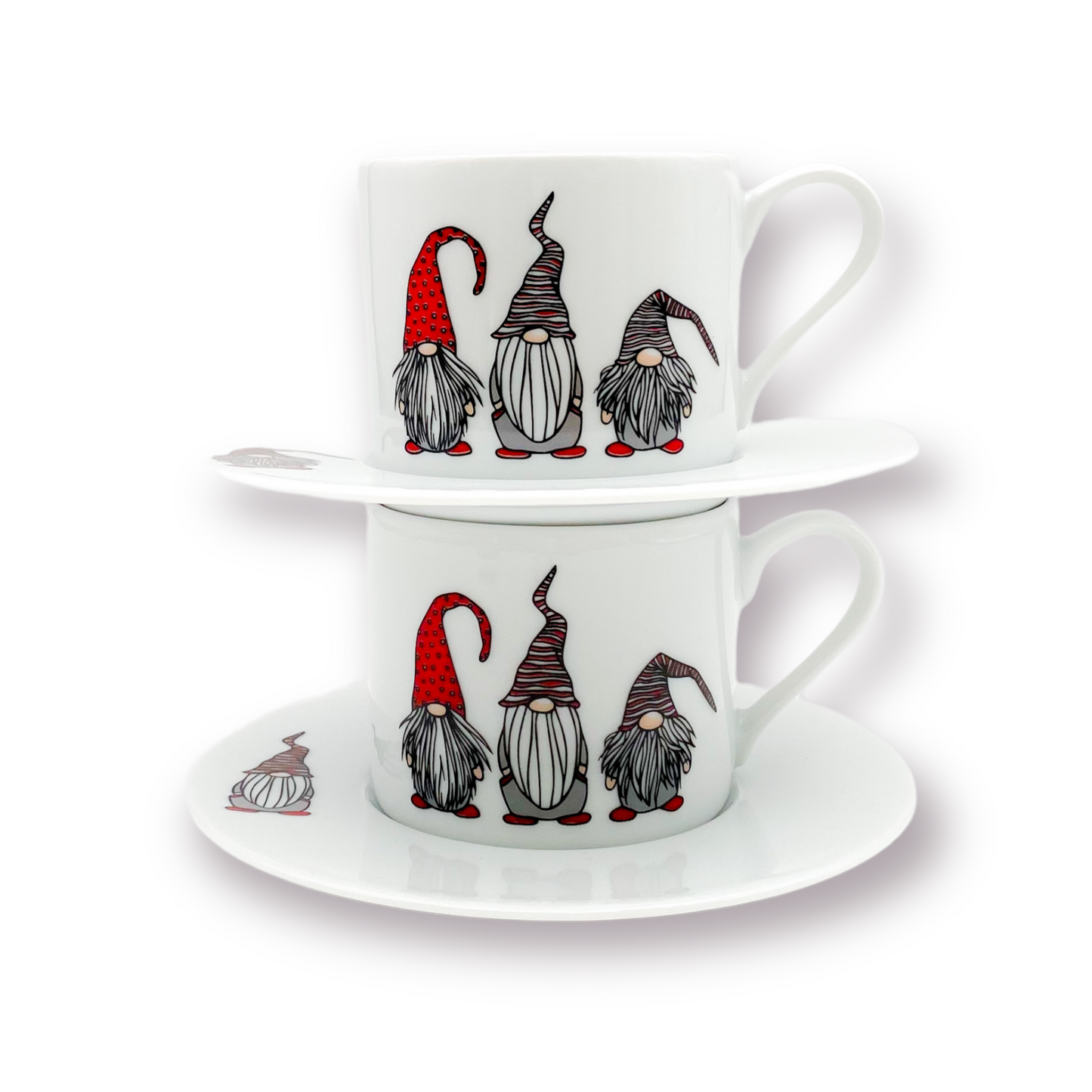 Φλιτζάνι Cappuccino Christmas Gnomes / set of 2 (4 τεμ)