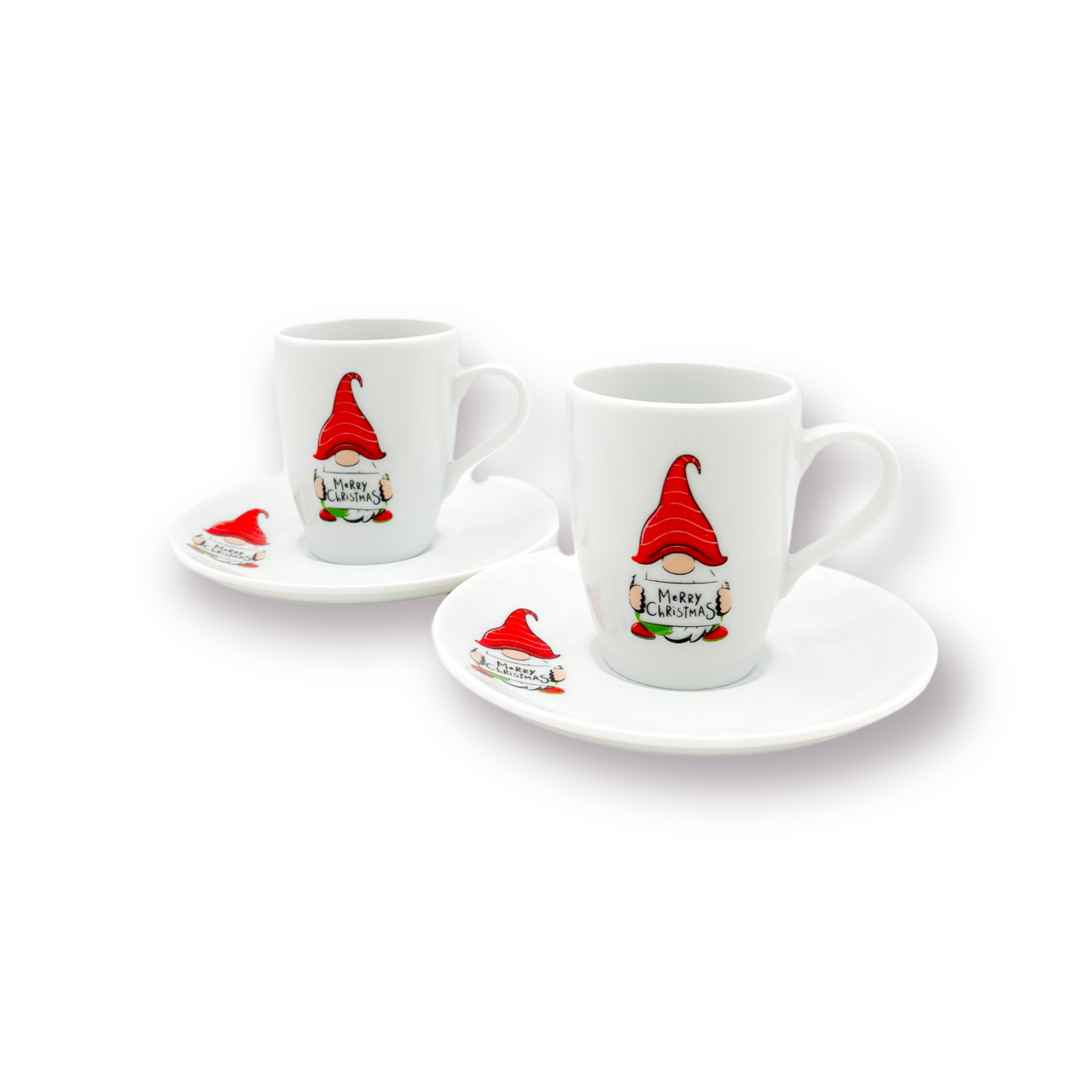 Φλιτζάνι Espresso Christmas Gnome Merry Christmas / set of 2 (4 τεμ)