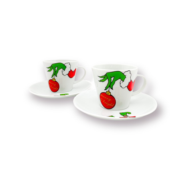 Φλιτζάνι Cappuccino Christmas Grinch / set of 2(4 τεμ)